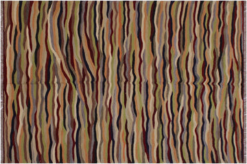 Flat Weave Kilim, Antique, Navaho, Vintage, Handmade, Modern Kilim Beige Red Hand-Woven Rectangle 100% Wool Area Rug 5 x 7